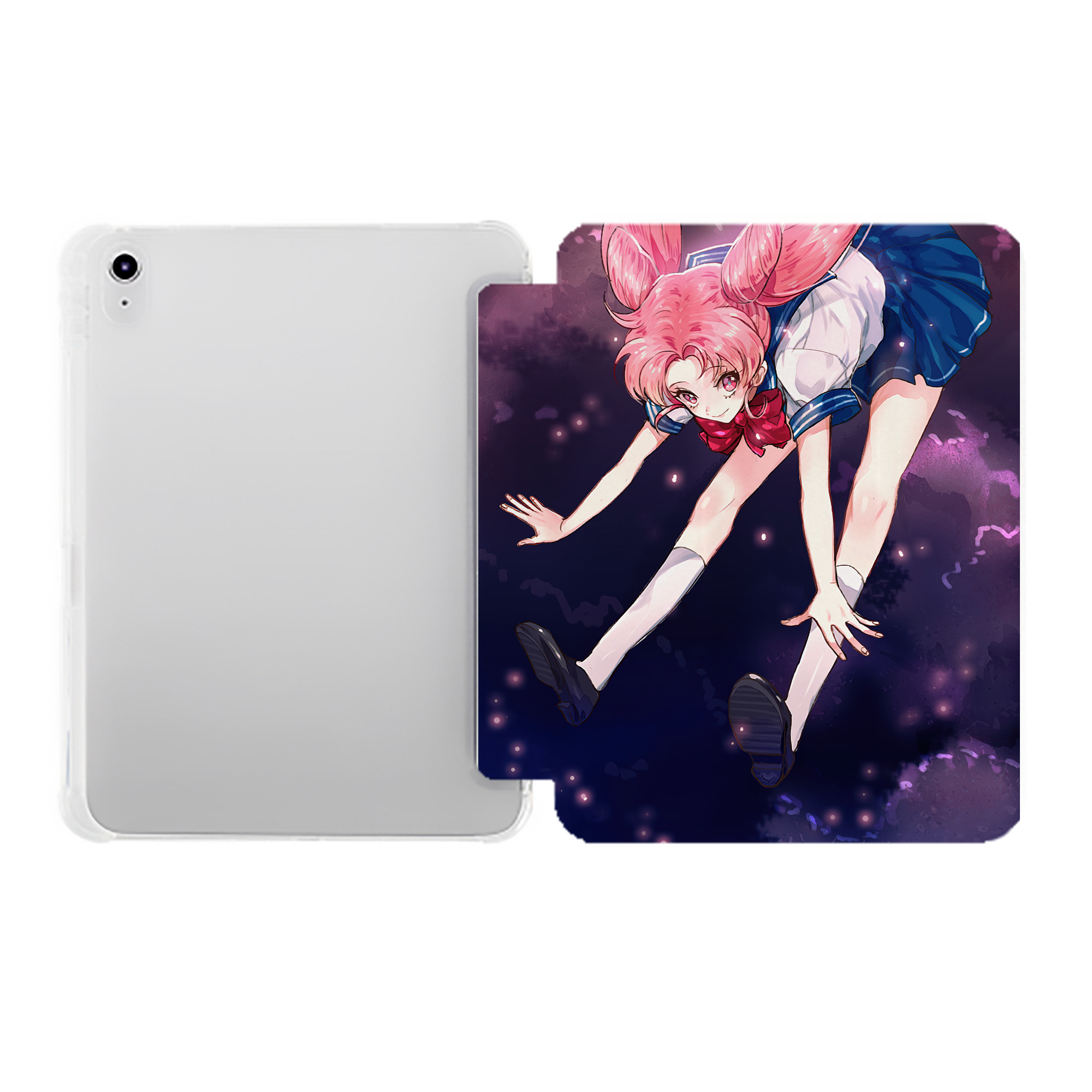 （画像用） 美少女戦士セーラームーン Sailor Moon IPad ケース ペン収納付き 三つ折りスタンド PUレザー×シリコン 対応機種9.5/10.5/10.9インチ